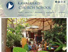 Tablet Screenshot of kawaiahaoschool.org
